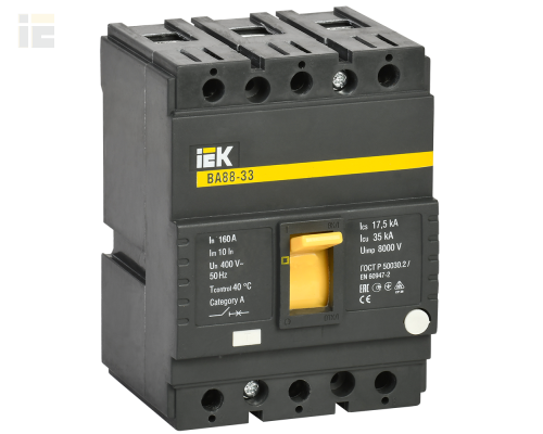 SVA20-3-0160 | Выключатель автоматический ВА88-33 3Р 160А 35кА | IEK