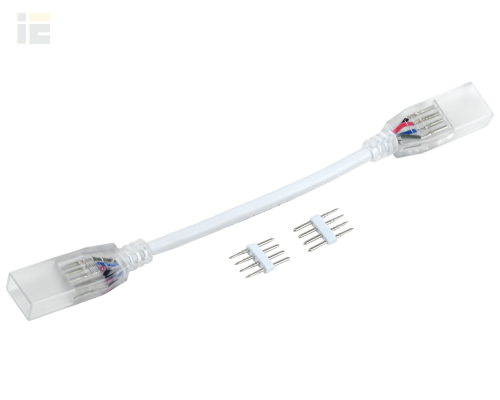LSCON14-RGB-212-05 | Коннектор 5шт RGB 14мм (разъем-10см-разъем) | IEK