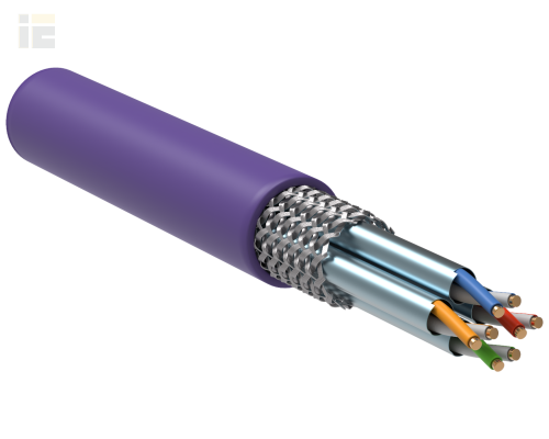 LC1-C704-626 | ITK Витая пара S/FTP кат.7 4х2х23AWG LSZH фиолетовый (305м) |