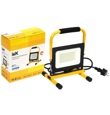Прожектор светодиодный СДО 06-50П переносной 6500К IP65 черный IEK
