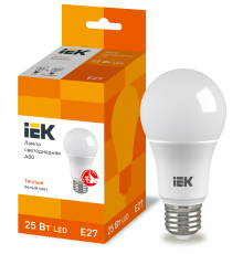 Лампа светодиодная A80 груша 25Вт 230В 3000К E27 IEK