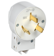 Вилка разборная для плиты с з/к 32А белая Впл10-К IEK