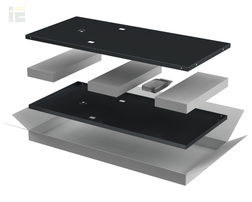 LN05-28UX8-X | ITK LINEA N Компл. стенок боковых 800мм шкафа 28U чер. |