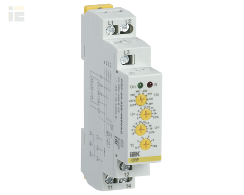 ORF-04-220-460VAC | Реле контроля фаз ORF 04 3 фазы 220-460В AC | IEK