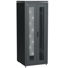 ITK LINEA N Шкаф сетевой 19 42U 800х800мм двустворчатая перфорированная дверь задняя перфорированная черный