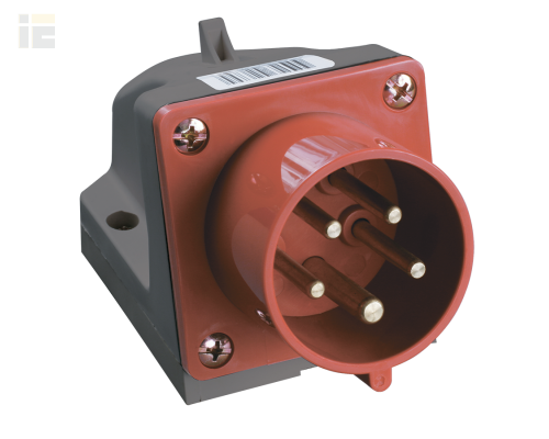 PSR52-016-5 | Вилка стационарная ССИ-515 3Р+РЕ+N 16А 380-415В IP44 | IEK