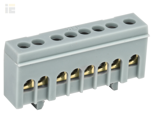 YNN10-69-8KD-K02 | Шина L фаза в корпусном изоляторе на DIN-рейку ШНИ-6х9-8-К-Ср | IEK