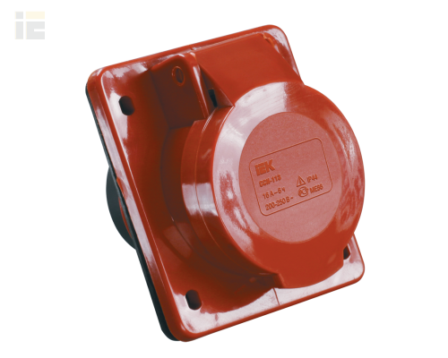 PSR42-016-4 | Розетка встраиваемая ССИ-414 3Р+Е 16А 380-415В IP44 | IEK