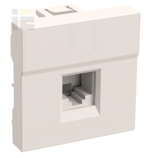 Розетка компьютерная РКИ-20-00-П RJ-45 UTP кат.5e (на 2 модуля) ПРАЙМЕР белая IEK