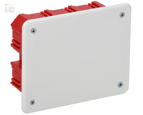 UKT11-120-092-045-A-N | Коробка распаячная КМ41008 для твердых стен 120х92х45мм с саморезами с крышкой | IEK