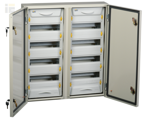 MKM16-N-2X48-54-ZU | Корпус металлический распределительный ЩРн-2x48з-1 У2 IP54 PRO | IEK