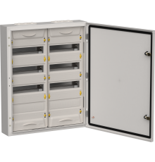 TITAN 5 Корпус металлический ЩРн-96 (2х48) 710х570х140мм IP54 серый (одна дверь) IEK