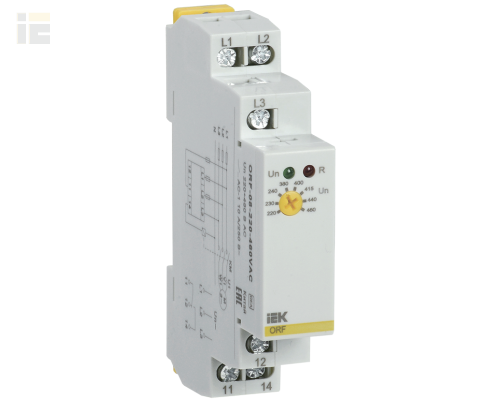 ORF-08-220-460VAC | Реле контроля фаз ORF 08 3 фазы 220-460В AC | IEK
