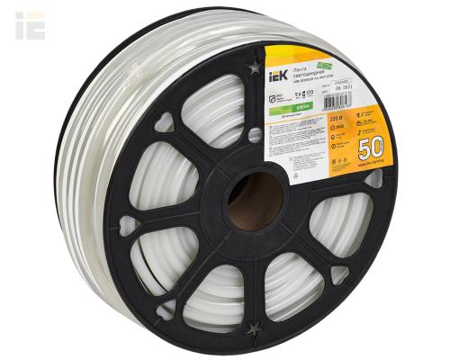 LSR5-5-120-67-0-50 | Лента светодиодная неон 50м LSR-2835G120-9,6-IP67-220В | IEK