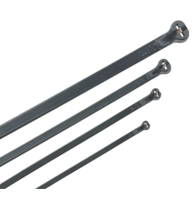 Хомут кабельный усиленный Хку 2,5х100мм со стальным замком черный (100шт) IEK