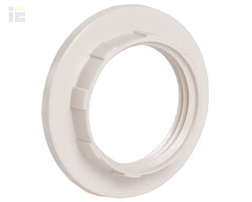 EKP20-01-02-K01 | Кольцо абажурное КП14-К02 к патрону Е14 пластик белый (индивидуальный пакет) | IEK
