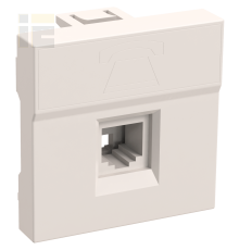 Розетка телефонная РКФ-20-00-П RJ-11 кат.3 (на 2 модуля) ПРАЙМЕР белая IEK