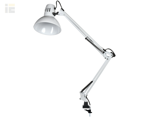 LNNL4-1014-2-VV-40-K01 | LIGHTING Светильник настольный 1014 пантограф на струбцине Е27 белый | IEK