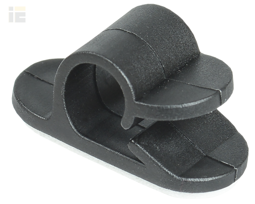 UHP41-1-K02 | Клипса самоклеящаяся КС-1 черная (24шт) | IEK