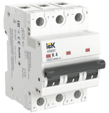 ARMAT Автоматический выключатель M06N-DC 3P K 4А IEK
