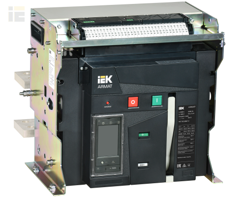 AR-ACB-3FE-100-2500A-TTCF | ARMAT Воздушный автоматический выключатель стационарного исполнения 3P типоразмер E 100кА 2500А расцепитель TT с комплектом аксессуаров 220В: мотор привод независимый расцепитель катушка отключения | IEK