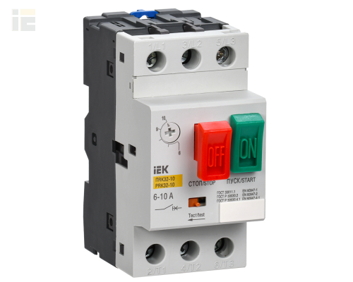 DMS11-010 | Пускатель ручной кнопочный ПРК32-10 In=10A Ir=6-10A 660В | IEK