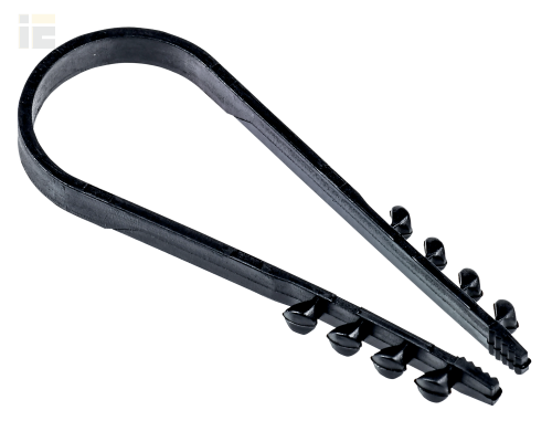 Дюбель-хомут 19-25мм для круглого кабеля нейлон черный (25шт/упак)