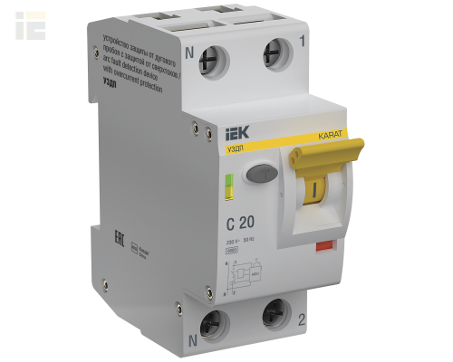 KARAT Устройство защиты от дугового пробоя c автоматическим выключателем 1P+N C 20A