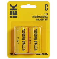 Батарейка щелочная Alkaline LR14/C (2шт/блистер) IEK