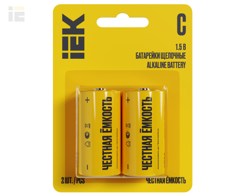 Батарейка щелочная Alkaline Optima LR14/C (2шт/блистер)