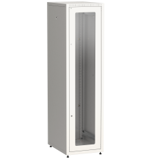 ITK LINEA E Шкаф напольный сетевой 19 47U 600х800мм стеклянная передняя дверь задняя металлическая серый