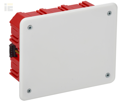 UKG11-120-092-045-P | Коробка распаячная КМ41028 для полых стен 120х92х45мм с саморезами с крышкой и пластиковыми лапками | IEK