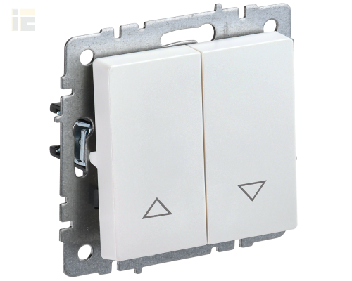 BR-V15-0-10-K36 | BRITE Выключатель жалюзи 10А ВС10-1-5-БрЖ жемчуг | IEK
