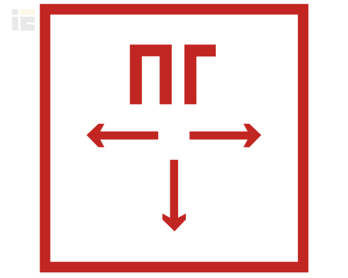 LPC10-1-15-15-PGID | Этикетка самоклеящаяся 150х150мм Пожарный гидрант | IEK