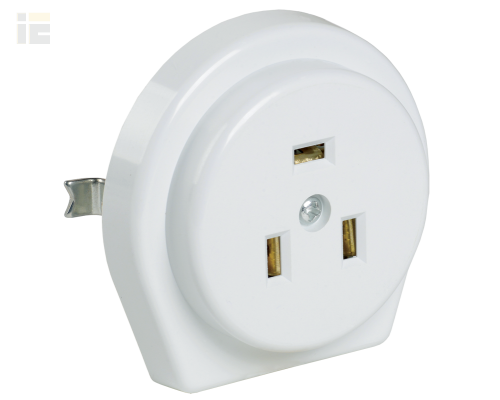 ERP11-32-01-K01 | Розетка разборная для скрытой установки для плиты РПпл11-01-Ст с заземляющим контактом 32А белая | IEK