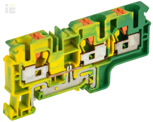 Колодка клеммная CP-MC-PEN заземляющая 3 вывода 10мм2 желто-зеленая