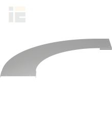 Крышка поворота лестничного LESTA 90град основание 200мм R600 IEK