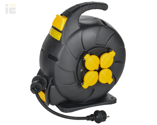 TWIST Катушка 4 места УК15 2P+PE/15м 3х1,5мм2 КГ автосмотка IP44