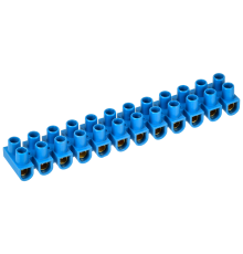 Зажим контактный винтовой ЗВИ-20 н/г 4,0-10мм2 12пар синий IEK