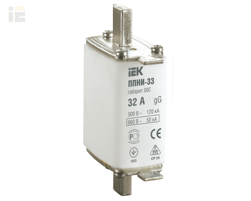 DPP11-032 | Плавкая вставка предохранителя ППНИ-33 габарит 00С 32А | IEK