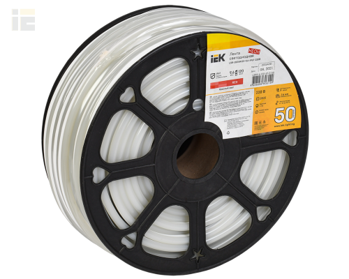 LSR5-6-120-67-0-50 | Лента светодиодная неон 50м LSR-2835R120-9,6-IP67-220В | IEK