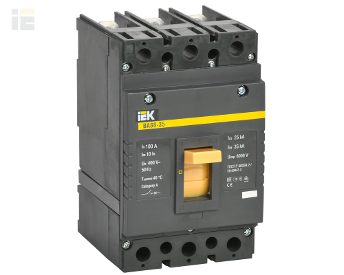 SVA30-3-0100 | Выключатель автоматический ВА88-35 3Р 100А 35кА | IEK