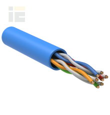 ITK Витая пара U/UTP кат.5E 4х2х24AWG solid PVC синий (305м)