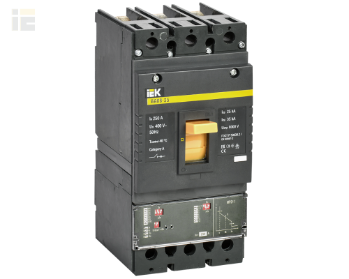 SVA31-3-0250 | Выключатель автоматический ВА88-35 3Р 250А 35кА с электронным расцепителем MP 211 | IEK