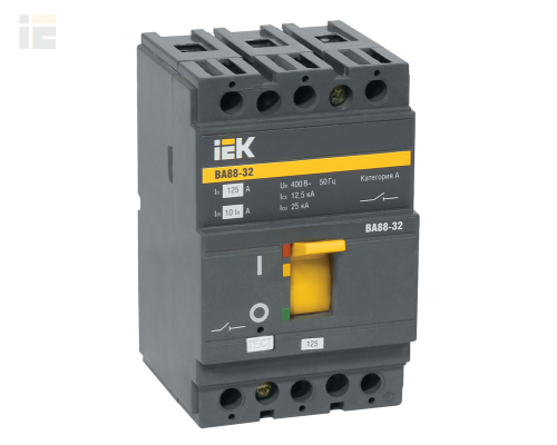 SVA10-3-0012-R | Выключатель автоматический ВА88-32 3Р 12,5А 25кА R | IEK