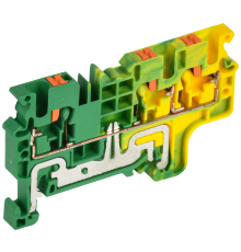 Колодка клеммная CP-MC-PEN заземляющая 3 вывода 2,5мм2 желто-зеленая IEK