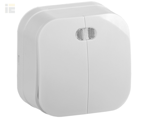 EVH21-K01-10 | Выключатель 2-клавишный для открытой установки с индикацией ВС20-2-1-ХБ 10А GLORY белый | IEK