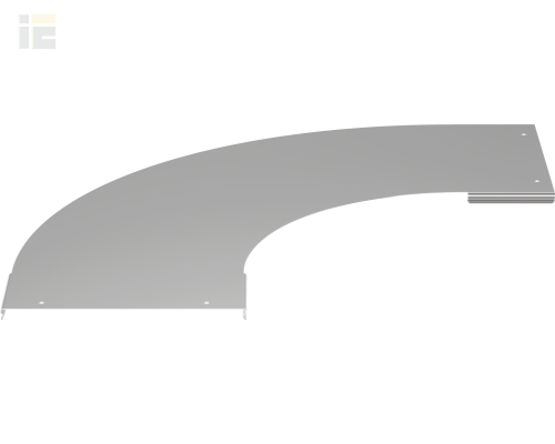 CPG04D-4-90-400-10 | Крышка поворота лестничного LESTA 90град основание 400мм R300 | IEK