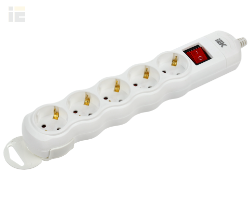 Розетка переносная разборная с выключателем РПр05В 5 мест