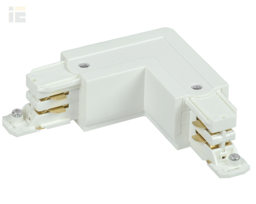 LPK0D-SLN-3-K01 | Соединитель L-образный наружный для трехфазного осветительного шинопровода белый | IEK